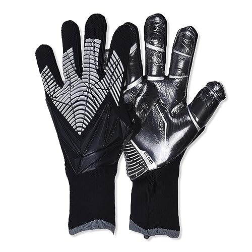 OLYSPM Goalkeeper Gloves Kids Football Gloves Goalie Gloves with Non-slip Latex Palm,Kids Goalkeeper Gloves with Breathable,Abrasion-resistant,Super Grip,Size 6/7/8/9/10