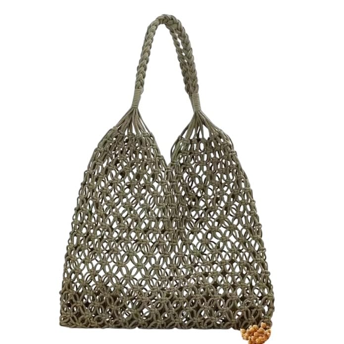 Macrame Tote Bag, Cotton Net Market Bag, Macrame Bag, Cotton Bags, Carrier For Fruit and Vegetables