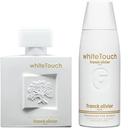 Franck Olivier White Touch Virtual Gift Set For Women (Eau de Parfum 100ml + Deodorant Spay 250ml)
