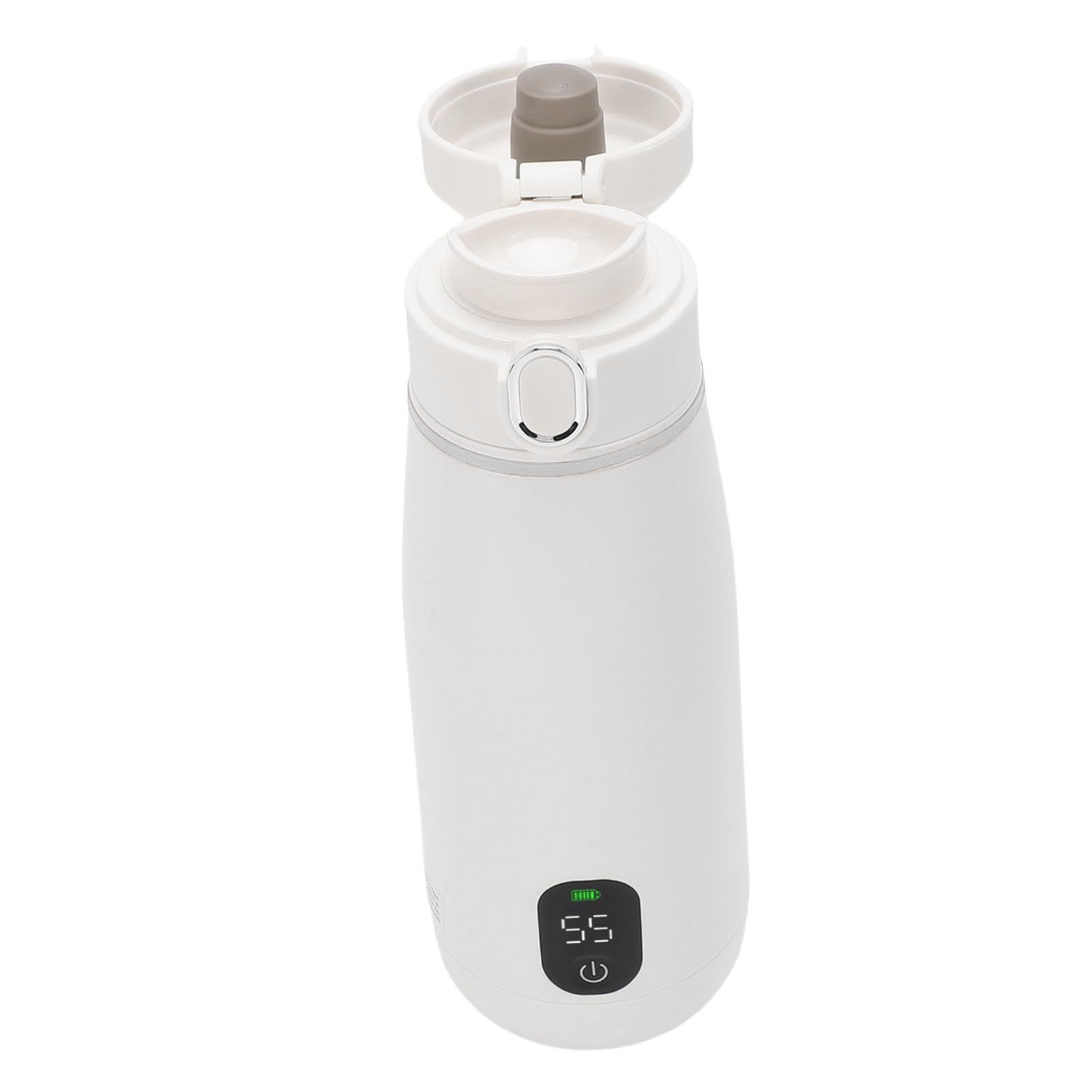 Hervidor Eléctrico Portátil de Acero Inoxidable de 350 Ml, Pequeña Caldera de Agua Caliente con Calefacción Inalámbrica para Viajes, Camping, Senderismo, Coche Al Aire Libre,