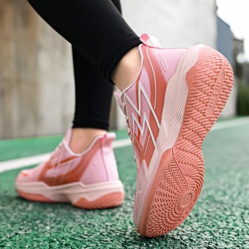 Image of Women Basketball Shoes Fashion Sneakers Comfortable Unisex Athletic Lightweight Non Slip Outdoor Sport Volleyball Shoes