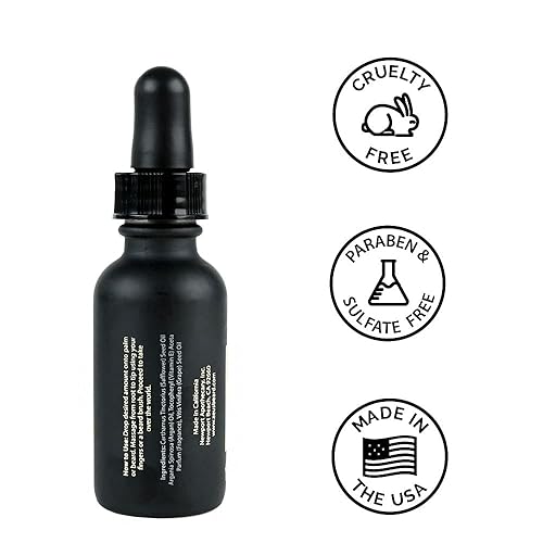 Miniatura 9 de ZEUS Aceite natural para barba, aceite de barba acondicionador premium para suavizar la barba y el bigote, fabricado en Estados Unidos (ciprés