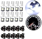 DSSOOY 10Pack T10 194 168 LED Light Bulb PC194 PC195 PC160 PC161 PC168 Instrument Panel Gauge Cluster Dashboard Automotive Light Bulb White