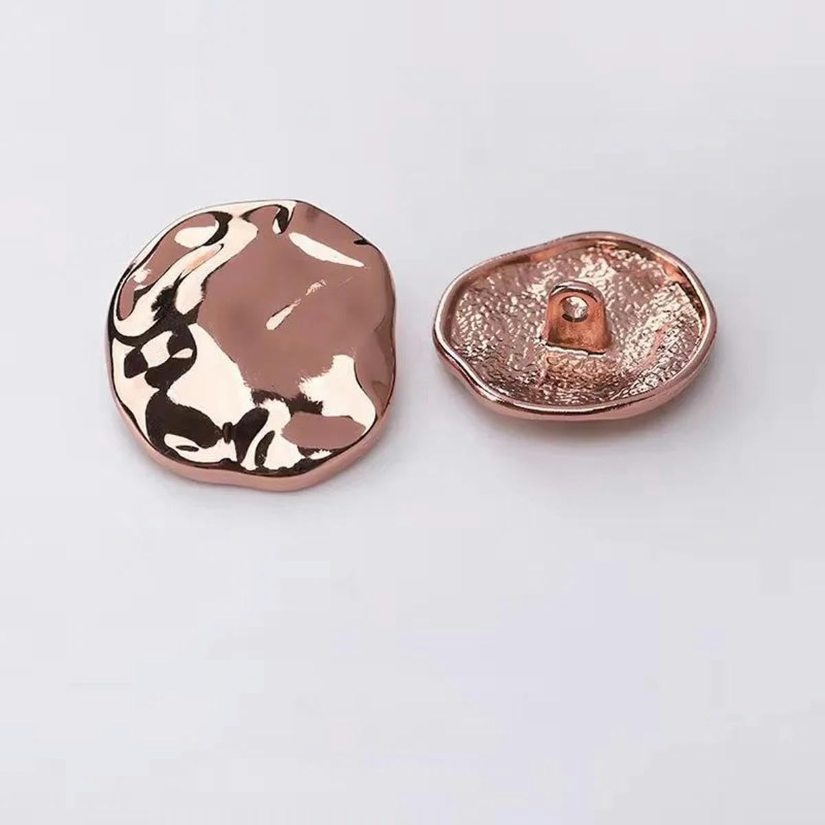 10 pezzi 15mm 18mm 2m 25mm Bottoni in metallo irregolari fatti a mano da cucire speciali per indumenti da donna - colore della foto b-23mm