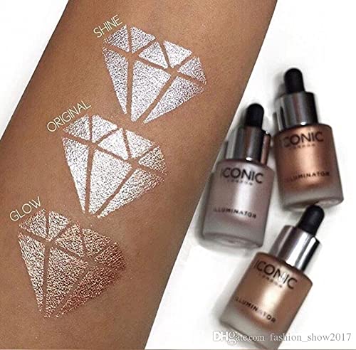 Image of HUDA GIRL BEAUTY Wet Iconic Highlighter and Wild Illuminating Chrome Metallic For Natural Makeup