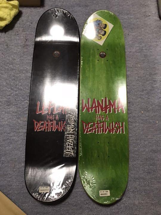 WANIMA HAS A DEATHWISH スケートボードデッキ　未使用 Amazon.co.jp: WANIMA.LEFLAH スケートボードデッキセット
