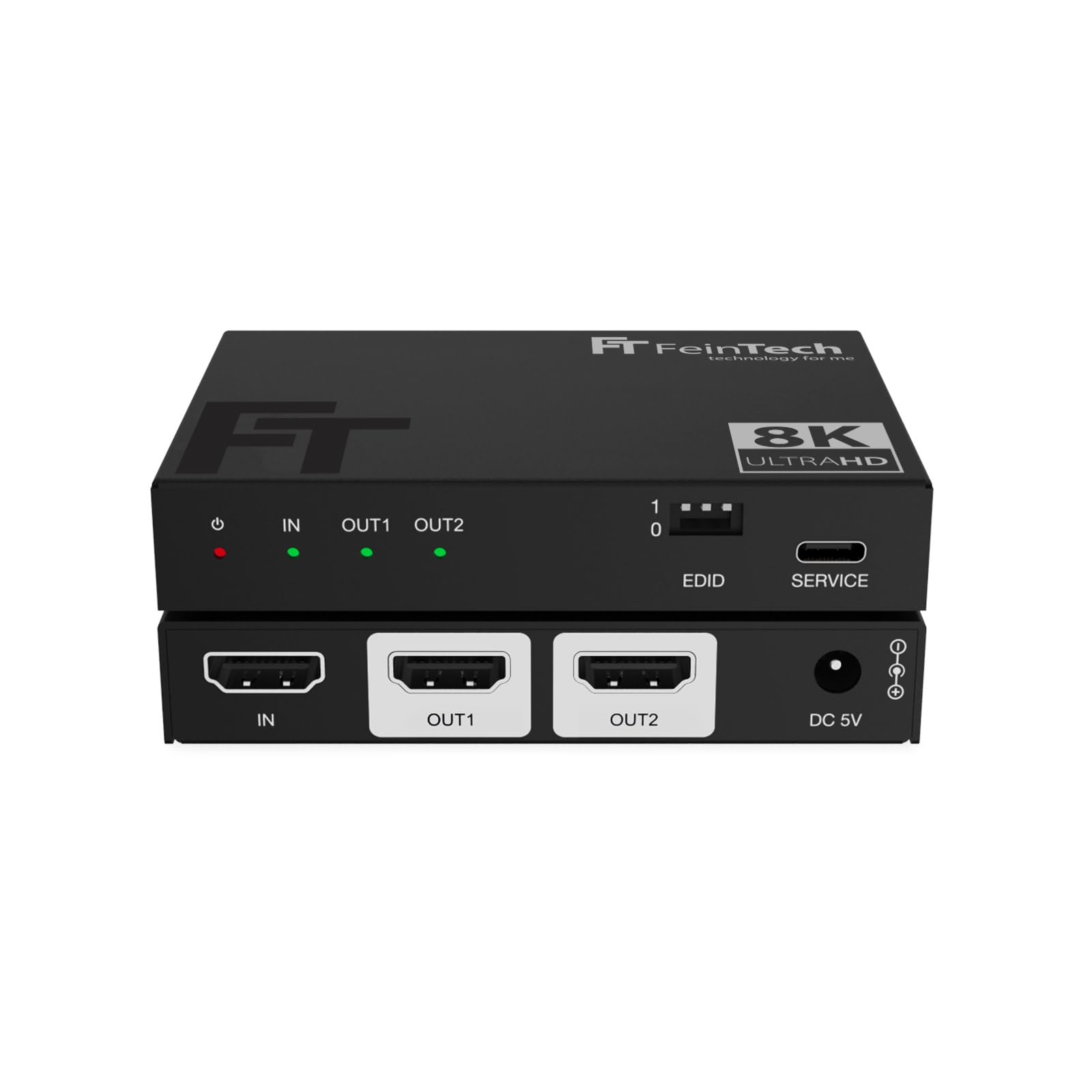 FeinTech Splitter HDMI 2.1 4K 120Hz 8K Downscaler SP210 1 in 2 Out