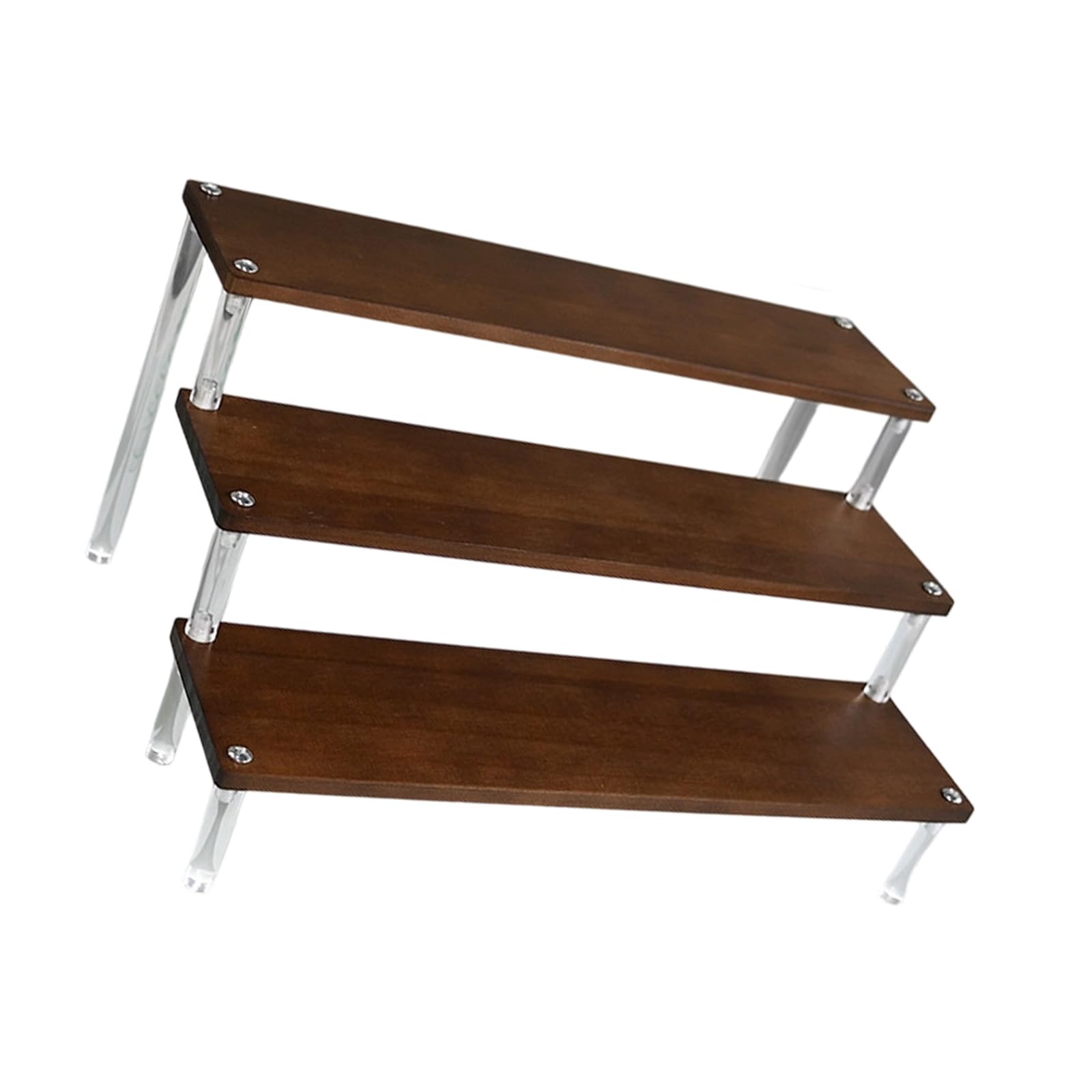 Kaeltsyn Multi Levels Wooden Rack for Displaying Action Figures and Sweet Treats Display Stand for Model Cars Handcrafted Treat Planner