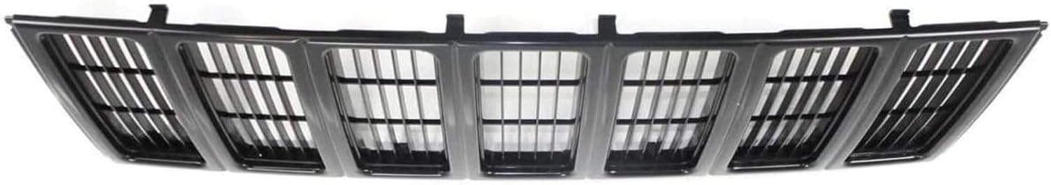 HeadLight Door and Front Grille 3PC SET Bundle Replacement For 1997-2001 Jeep Cherokee SE/SPORT Model Primed Black Textured Plastic 55055137, 55055136 55055150 CH2512157 CH2513157 CH1200208