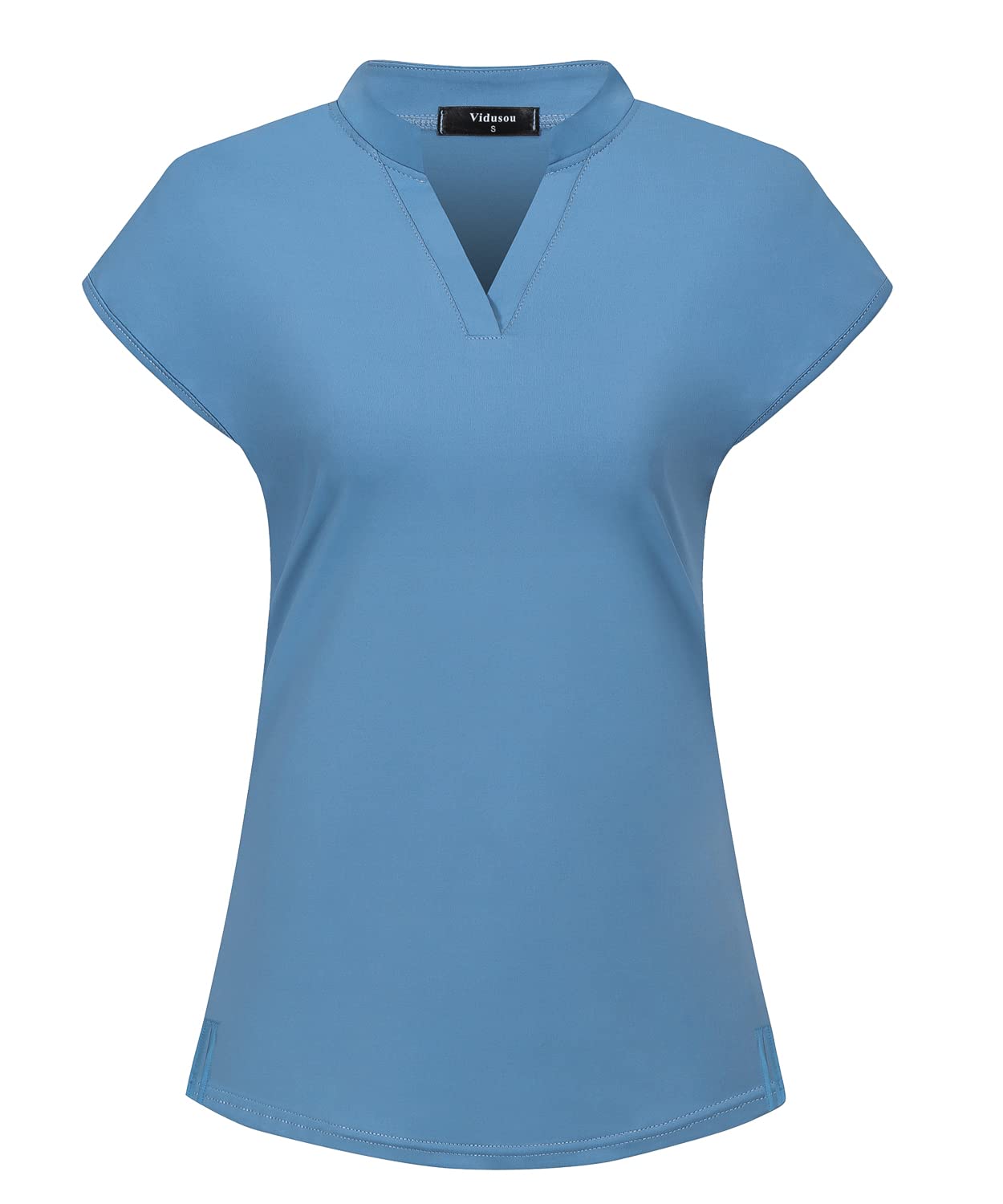 Vidusou Golf Shirts for Women Polo Tennis Shirts Sport T-Shirts Workout Tops