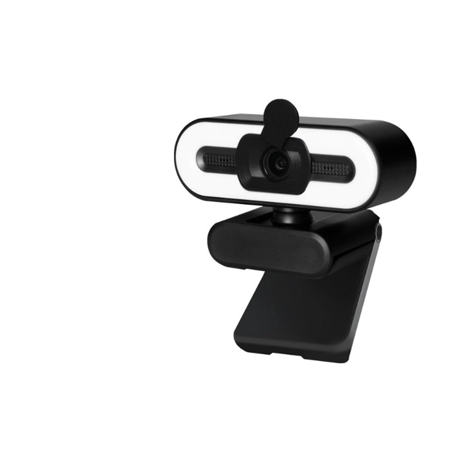 Webcam, Cámara Web 1080P 4K Full HD con luz de Relleno de Anillo, computadora portátil, PC, transmisión en Vivo, cámara Web de Video con micrófono, cámaras giratorias(4K)