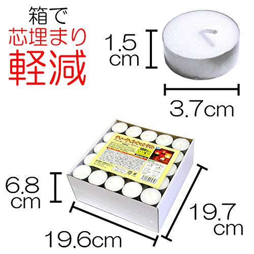 Amazon.co.jp: ティーライトキャンドル アルミカップ 燃焼 約4時間 100