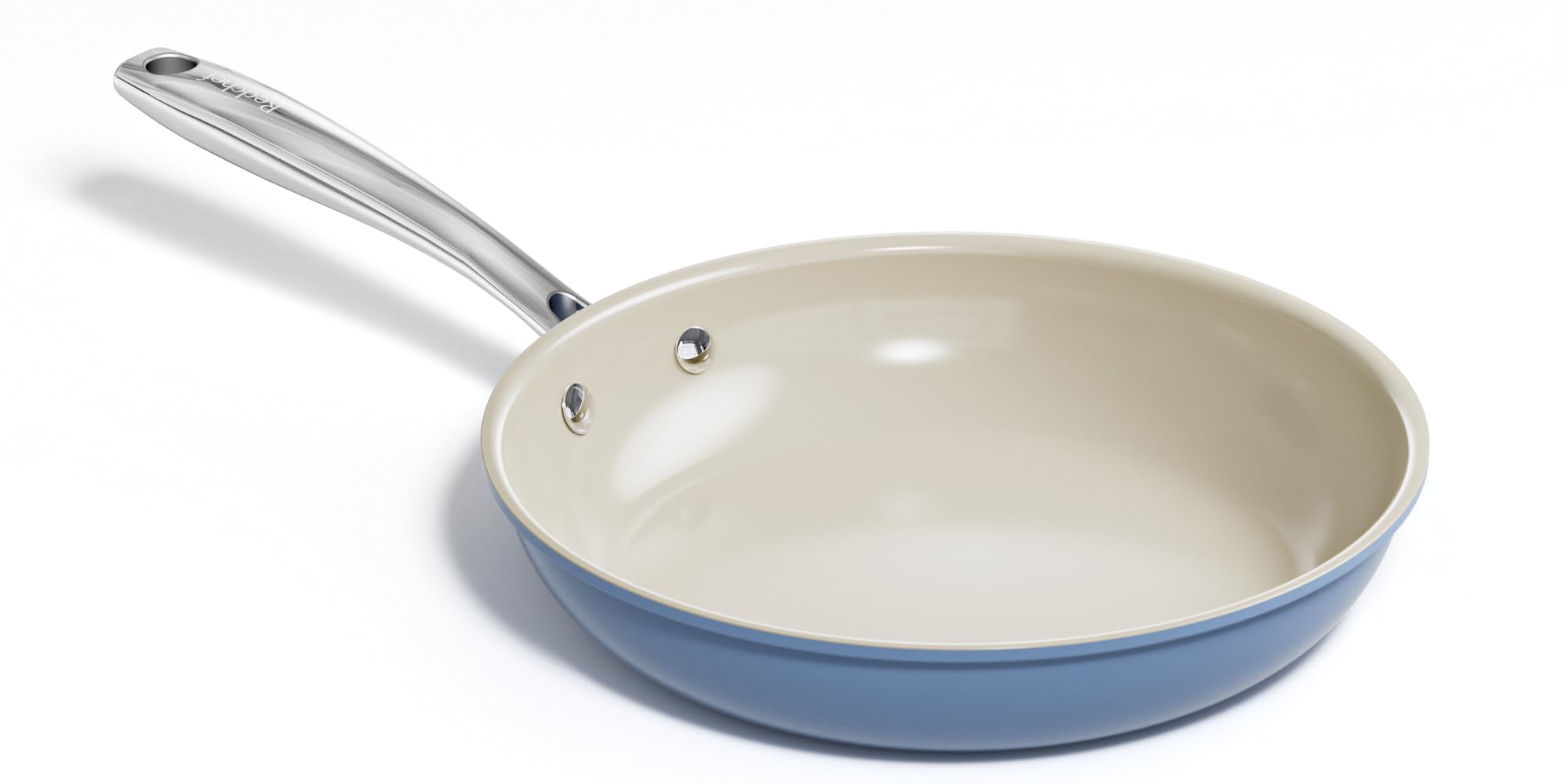 Redchef Pfanne Induktion 24cm, Antihaft Beschichtung Keramikbeschichtung Bratpfannen, Antihaft-Pfannen mit Edelstahlgriff, PTFE-frei PFOA-frei PFAS-frei, Backofenfest, Spülmaschinenfest Blau