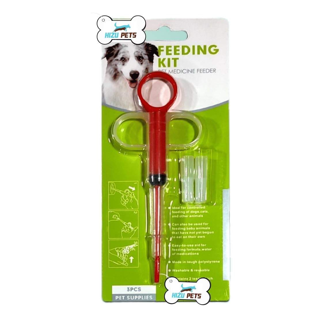 Hizu Pets Dogs and Cats Medicine Feeder Pet is Given Medicines Medical Feeding Tool Silicone Syringes Super Durable and Reusable Extremely Convenient (Color May Vary) (1 Pcs) (1 Pcs) (B0CM37RF58) Amazon Price History, Amazon Price Tracker