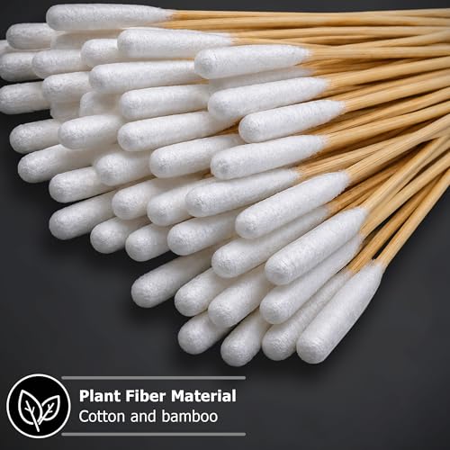 Image of Sweeps XL High-Density Cotton Swabs, 200 count (4 packs of 50). Organic, medical grade cotton and bamboo. Chemical free.