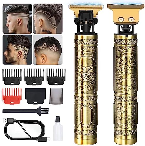Hair Clippers for Men, Rechargeable Beard Trimmer with 4 Limit Co...