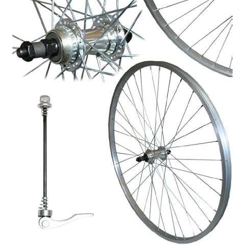 Quando 700c Alloy Q/R Hybrid Bike REAR Wheel 36 Hole Screw On Hub for Shimano Freewheels Bike part Cover