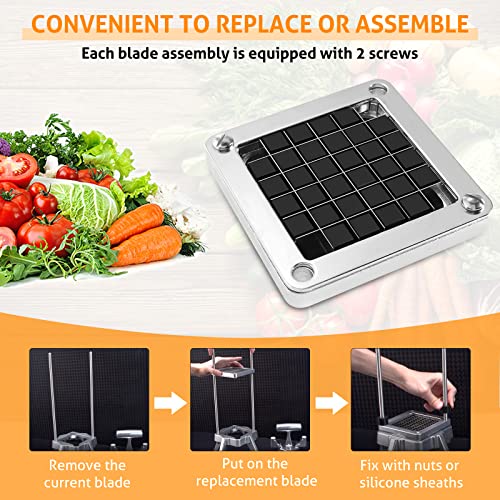 Image of WICHEMI Replacement Chopper Blade 1 /2 inch Commercial Vegetable Dicer Blades
