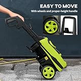 DURHAND 1800W High Pressure Washer, 150 Bar Pressure, 510 L/h Flow, High-Performance Portable Power Washer Jet Wash Cleaner with 6M Hose and Hose Reel for Garden, Car, Furniture, Green - Image 8