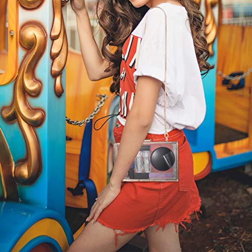 Tendycoco — Bolsa de embreagem transparente transparente para mulheres