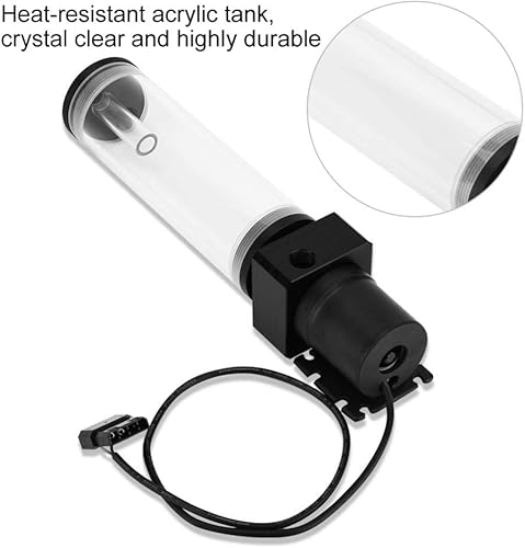 Miniatura 4 de 19W 12v CPU depósito de bomba de refrigeración por agua DIY Combo, bomba de agua 800LH, puerto de rosca G 14 pulgadas, sistema de refrigeración por