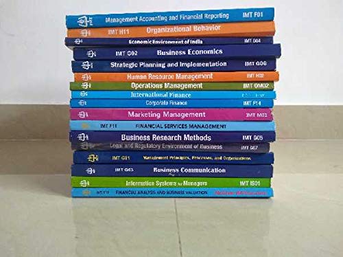 Finance management IMT distance learning . Set of 17 books : Amazon.in ...