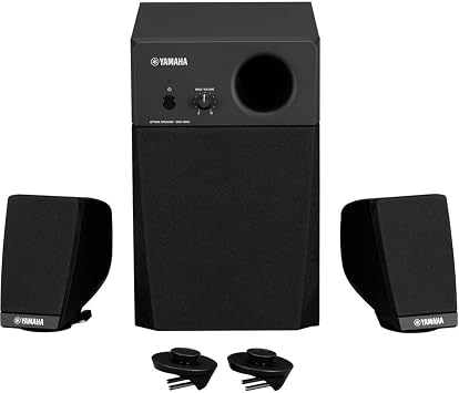 Yamaha GNSMS01 3-piece Speaker System for Genos Arranger Workstation Black