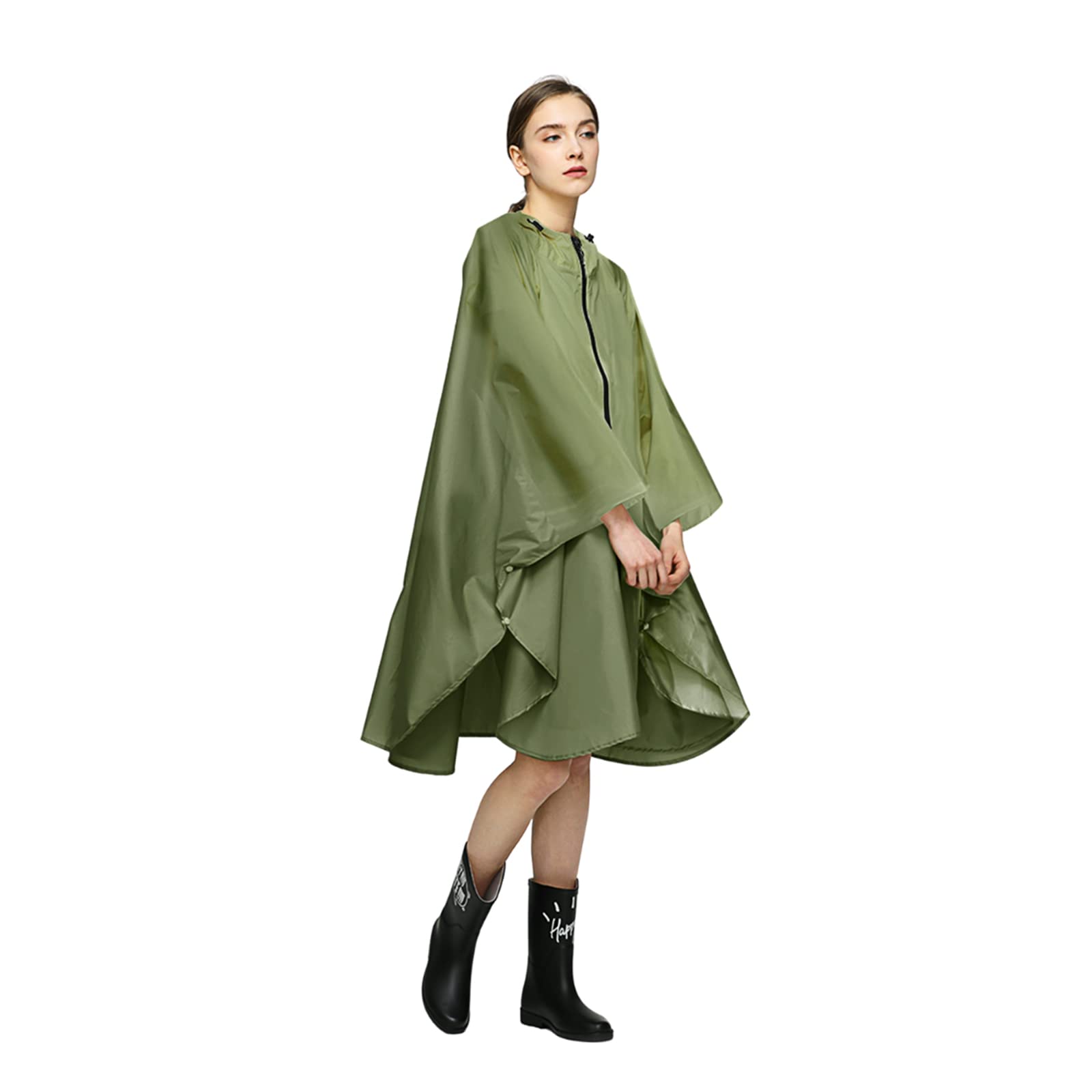 Lama Waterproof Rain Poncho Lightweight Reusable Rain Poncho Coat