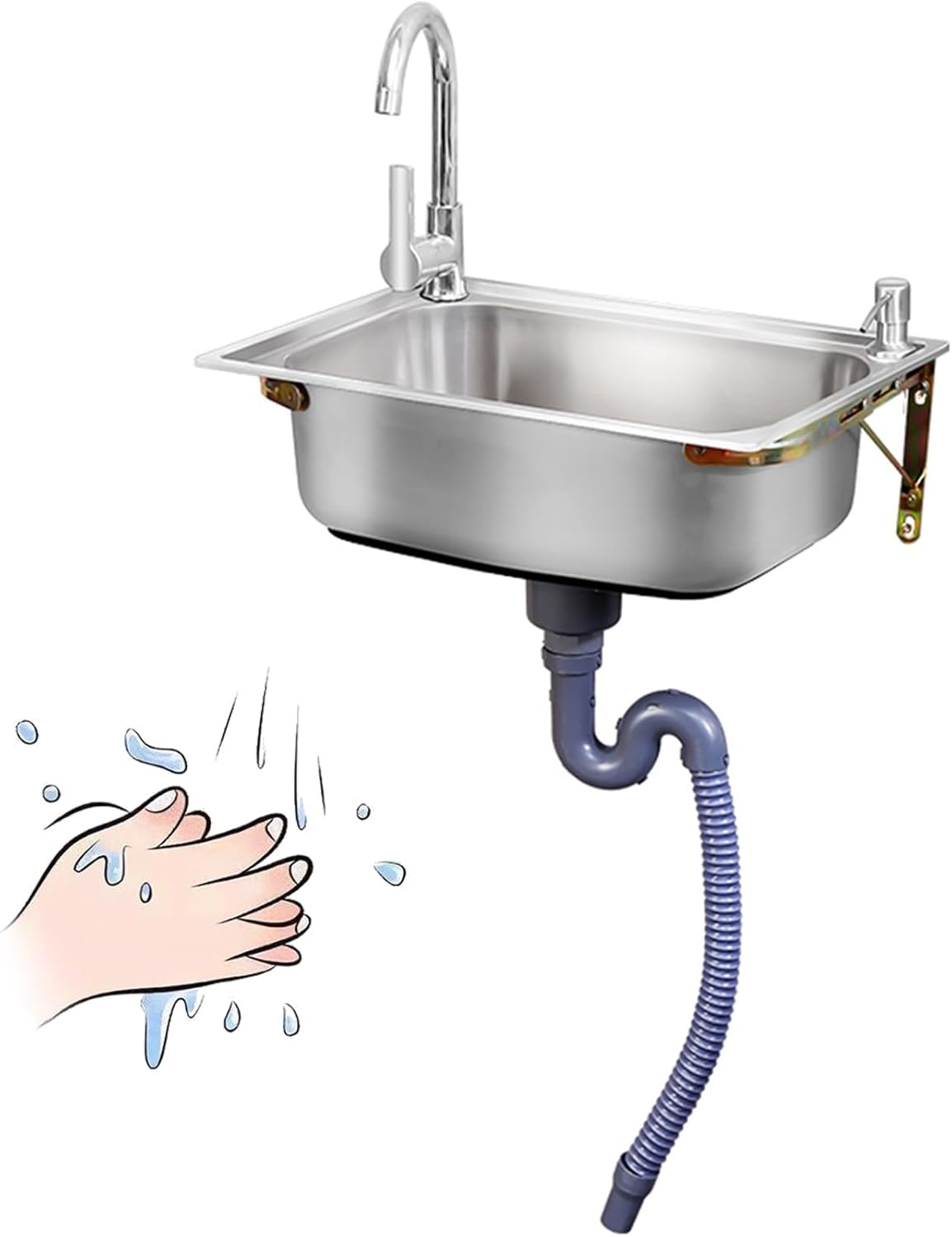 Wall Mount Small Utility Sink, Kitchen Farmhouse Bathroom