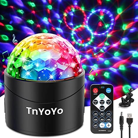 Luz de Discoteca TnYoYo 7 Colores RGB con Control Remoto Cover