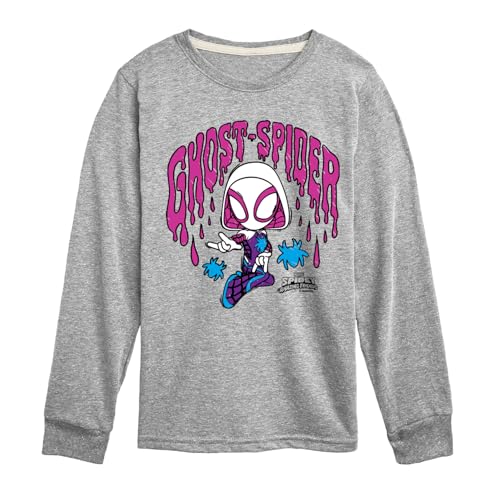 Marvel Spider-Man and His Amazing Friends - Doodle Ghost Spider - Toddler and Youth Long Sleeve Tee