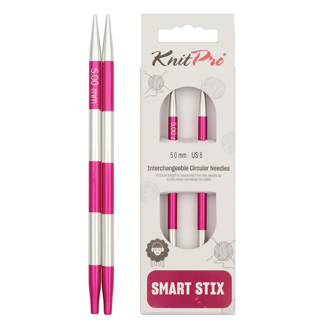 KnitPro Smartstix Interchangeable Circular Needles 5.5" (14cm) | 5.00mm