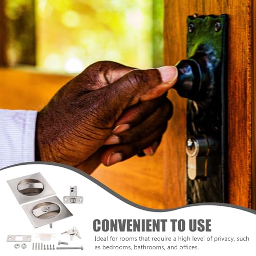 POPETPOP 1set Pocket Door Lock Keys Privacy Lock Key for Pocket Door Metal Hardware and miniatura 3