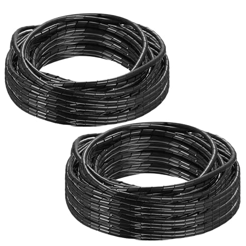 2 Pièces Gaine Cable Electrique, Cache Cable, Range Cables, Gaines Spiralées pour Câbles, Rangement Organisateur de Câble pour Bureau Maison TV Ordinateur...