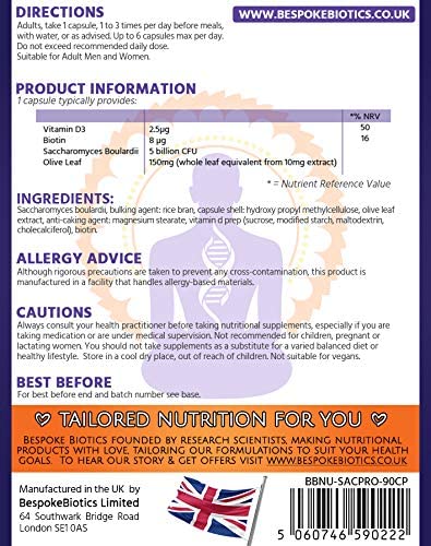 Jarrow Formulas Saccharomyces Boulardii MOS Probiotics For Digestive Health And Intestinal Tract Support - 5 Billion CFU Per Serving - 90 Delayed Release Caps - Probiotic Prebiotic - 90 Servings