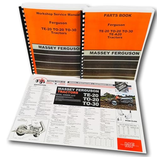 Harry Massey Ferguson To-30 To-20 Te-20 Tractor Service Repair Parts Manual Book