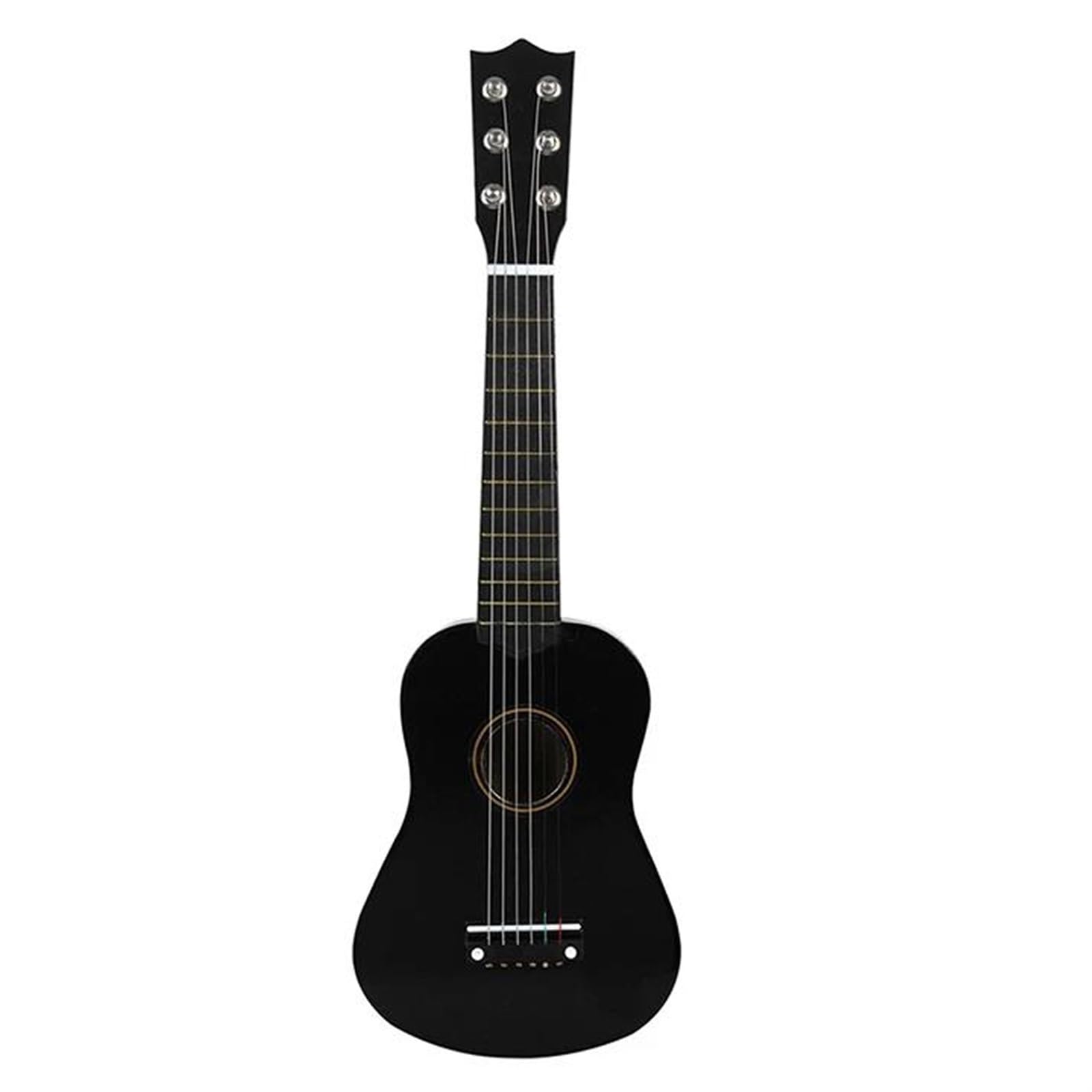 Strumento A 6 Corde Per Ukulele Per Principianti Di Chitarra Classica In Tiglio(Black)