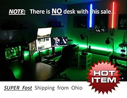KIDS Room - LED Light kit for &quot;YOUR&quot; Computer Desk / Study Desk / Gamer Desk -- Lighting KIT is Super Bright -- Lifetime Warranty -- Remote Control - Multi Color Select - with STROBE Effects