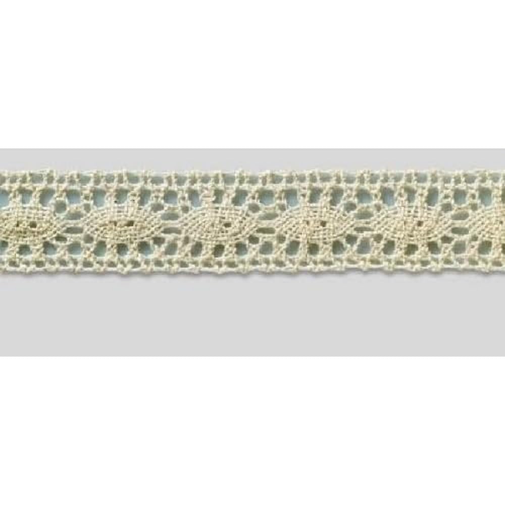 Encaje de bolillos de 30 mm Prym en algodón suave color beige natural