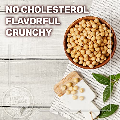 image for Happy Village Organic Roasted Hazelnuts, 16 OZ Resealable Bag, Roasted