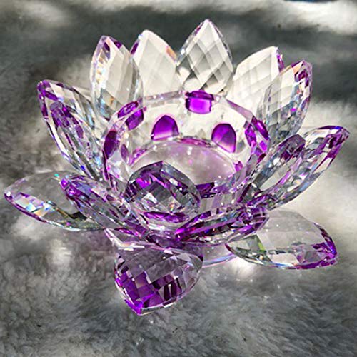 JKK SALE Crystal Lotus Candle Holder 4.5
