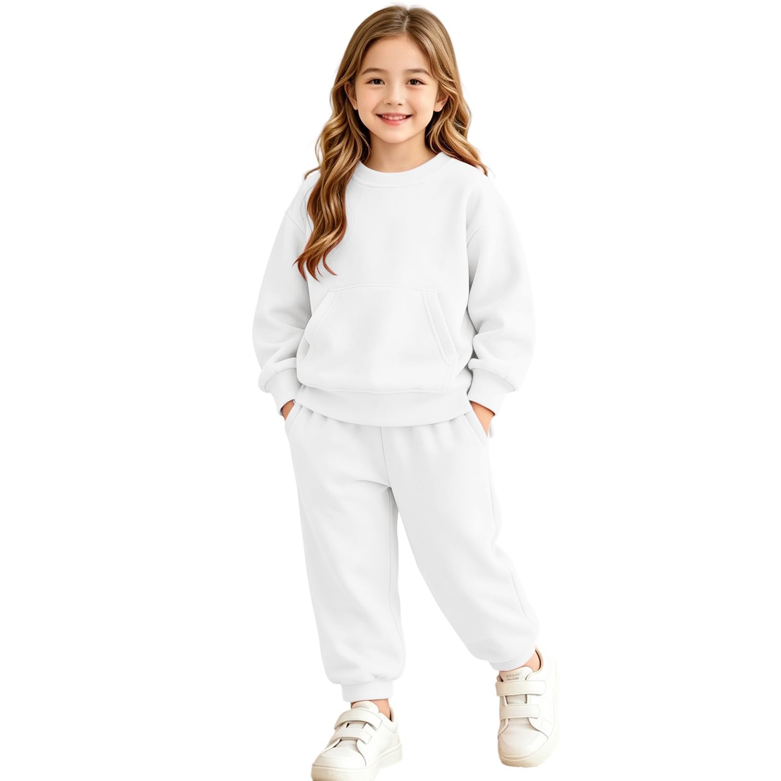 Conjunto de chándal para niñas con pantalones de pierna ancha