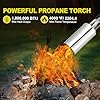 WorkBless Propane Torch Weed Burner, Weed Torch with 10FT Hose, High Output 1,800,000 BTU Flame Thrower Kit with Flame Control and Adapter, Propane Torch for Weeds Burning, Snow Melting
