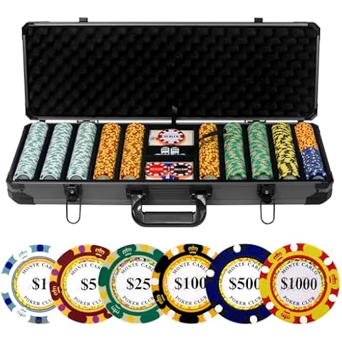 JIESITE 14g Clay Poker Chips Set Cover