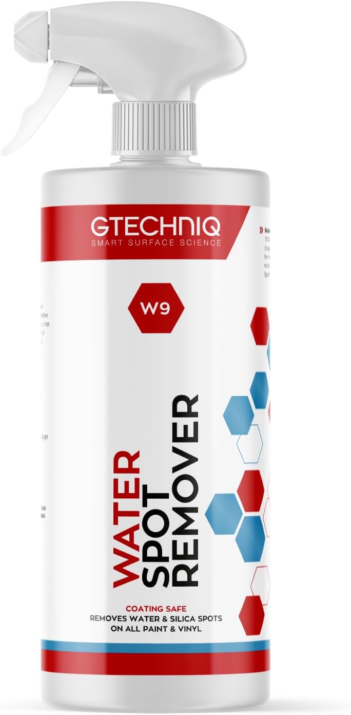 W9 Water Spot Remover, Concentrated Car Detailing Spray, 100% Coating Safe on All Paint Types for Car Cleaning, Highly Effective - 1L