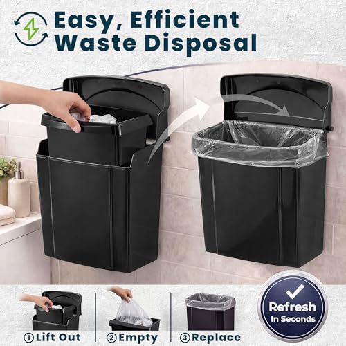 Serviettes hygiéniques conteneur Alpine en plastique ABS durable - 8