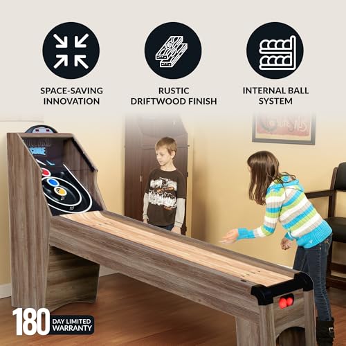 image for Hathaway Shooting Star 9-ft Arcade Ball Roll and Score Machine Table w
