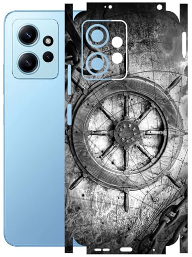 Image of AtOdds - Full Body Back Screen Guard Protector Film - Lamination Wrap Skin Sticker Compatible with REDMI Note 12 (4G) | Scratchproof Matte Finish (Voyage)