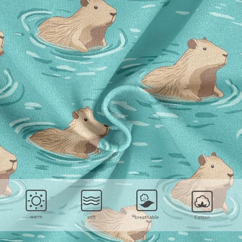 Girls Underwear Soft Cotton Capybara Kids Panties in Sizes 2/3t, 4t, 5t, 6 and 83