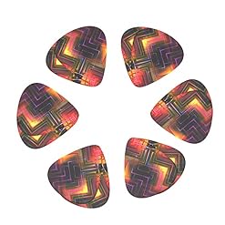 Lot de 12 médiators de guitare abstraits géométriques fluo colorés pour guitare électrique, basse acoustique, cadeau avec boîte - Les Beatles, Paul McCartney, John Lennon, RIngo Starr, George Harrison Lot de 12 médiators de guitare abstraits géométriques fluo colorés pour guitare électrique, basse acoustique, cadeau avec boîte – Image 2